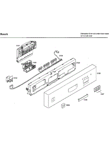 Control Panel parts for Bosch Dishwasher SHU33A02UC/47 from AppliancePartsPros.com