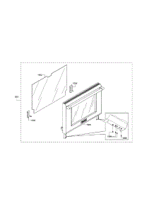 Door / Glass Panel parts for Thermador Range PRD48JDSGU/01 from AppliancePartsPros.com