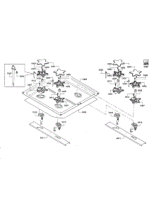 Burner Caps parts for Thermador Range PRD48JDSGU/01 from AppliancePartsPros.com