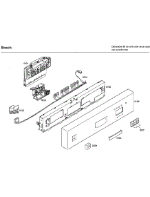 Control Panel parts for Bosch Dishwasher SHU33A05UC/37 from AppliancePartsPros.com