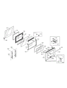 Door parts for Thermador Range PRD48JDSGU/12 from AppliancePartsPros.com