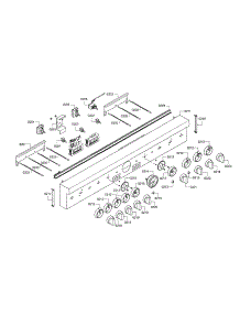 Knobs / Facia Panel parts for Thermador Range PRD48JDSGU/12 from AppliancePartsPros.com