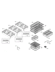 Grates / Racks parts for Thermador Range PRD48JDSGU/12 from AppliancePartsPros.com