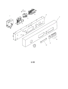 Fascia Panel parts for Bosch Dishwasher SHU4002UC/06 from AppliancePartsPros.com