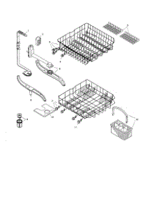 Racks parts for Bosch Dishwasher SHU4002UC/06 from AppliancePartsPros.com