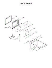 Door Parts parts for Maytag Electric Range YMER8650FZ1 from AppliancePartsPros.com