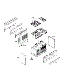 Outside Parts parts for Thermador Range PRD486EDG01 from AppliancePartsPros.com