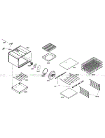 Large Oven parts for Thermador Range PRD486EDG01 from AppliancePartsPros.com
