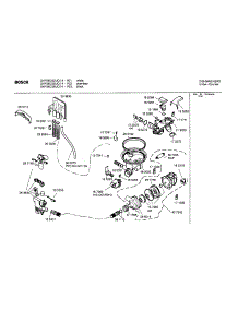 Component Assemblies parts for Bosch Dishwasher SHY66C06UC/14 from AppliancePartsPros.com