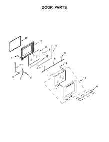 Door Parts parts for Maytag Electric Range MER8800FZ1 from AppliancePartsPros.com