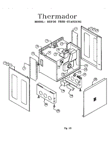 Free Standing parts for Thermador Electric Range REF30QB / 9708 & UP from AppliancePartsPros.com