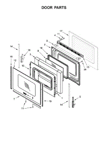 Door Parts parts for Maytag Electric Range MER6600FW1 from AppliancePartsPros.com
