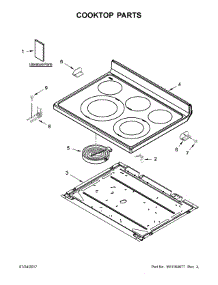 Cooktop Parts parts for Maytag Electric Range 4KMER7685ES1 from AppliancePartsPros.com