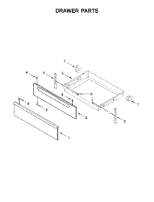 Drawer Parts parts for Maytag Electric Range 4KMER7685EW1 from AppliancePartsPros.com