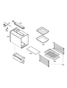 Small Oven parts for Thermador Gas Range PRG486EDG01 from AppliancePartsPros.com