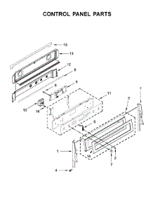 Control Panel Parts parts for Maytag Electric Range MET8800FZ00 from AppliancePartsPros.com