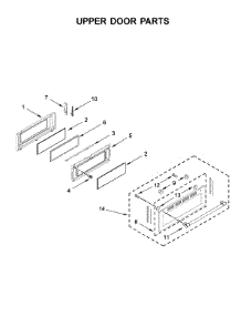 Upper Door Parts parts for Maytag Electric Range MET8800FZ00 from AppliancePartsPros.com
