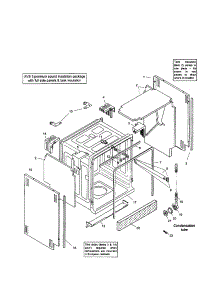 Tank Assembly parts for Bosch Dishwasher SHX56B02UC/14 / FD8211 from AppliancePartsPros.com