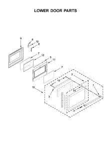 Lower Door Parts parts for Maytag Electric Range MET8800FZ00 from AppliancePartsPros.com