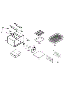 Large Oven parts for Thermador Gas Range PRG486EDG01 from AppliancePartsPros.com