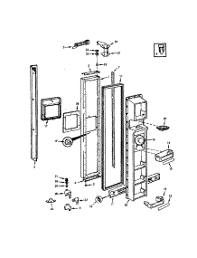 Freezer Door parts for Jenn-Air Side-By-Side Refrigerator JRSD225-9Q20A from AppliancePartsPros.com