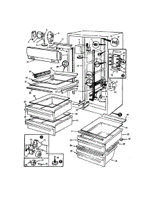 Fresh Food Compartment parts for Jenn-Air Side-By-Side Refrigerator JRSD225-9Q20A from AppliancePartsPros.com