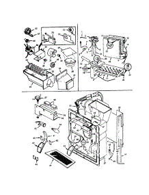 Water And Ice Dispenser parts for Jenn-Air Side-By-Side Refrigerator JRSD225-9Q20A from AppliancePartsPros.com