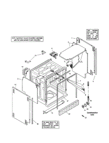 Tank Assembly parts for Bosch Dishwasher SHX56B05UC/14 / FD8211 from AppliancePartsPros.com