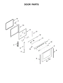 Door Parts parts for Maytag Electric Range YMER8800FB1 from AppliancePartsPros.com