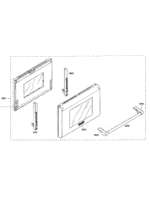 Door Assy parts for Thermador Gas Range PRL304EG02 from AppliancePartsPros.com