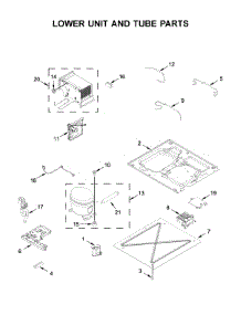 Lower Unit And Tube Parts parts for Jenn-Air Side-By-Side Refrigerator JBRFR24IGX00 from AppliancePartsPros.com