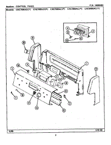 Control Panel (Cre7500acl) (Cre7500acw) (Cre7500adl) (Cre7500adw) parts for Maytag Electric Range CRE7500ADA from AppliancePartsPros.com
