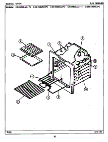 Oven parts for Maytag Electric Range CRE7500ADA from AppliancePartsPros.com