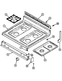 Top Assembly parts for Maytag Gas Range MRG5729ADA from AppliancePartsPros.com