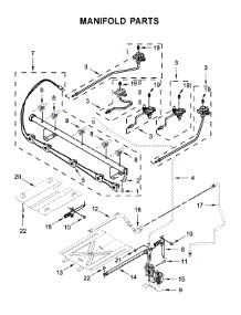 Manifold Parts parts for Maytag Gas Range MGR6600FB1 from AppliancePartsPros.com