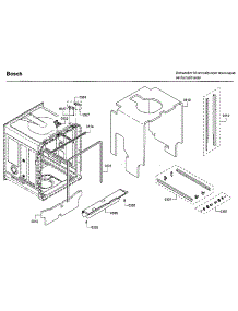 Cabinet parts for Bosch Dishwasher SHE53T55UC/09 from AppliancePartsPros.com