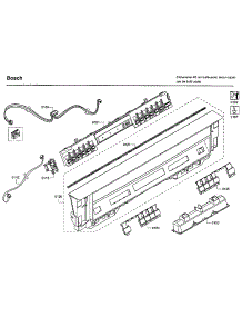 Control Panel parts for Bosch Dishwasher SHE53T55UC/09 from AppliancePartsPros.com