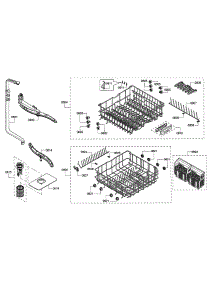 Spray Arms / Racks parts for Bosch Dishwasher SHE6AP02UC/06 from AppliancePartsPros.com