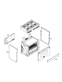 Cabinet Parts parts for Thermador Gas Range PRL366EH03 from AppliancePartsPros.com