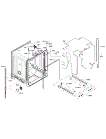Tub / Trim parts for Bosch Dishwasher SHE6AP02UC/06 from AppliancePartsPros.com