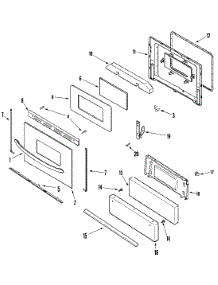 Door / Drawer parts for Maytag Gas Range MGRH451BDB from AppliancePartsPros.com