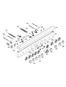 Control Panel parts for Thermador Gas Range PRL486EDG03 from AppliancePartsPros.com