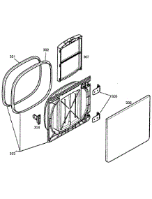 Door Assy parts for Bosch Dryer WTA3500UC/08 from AppliancePartsPros.com