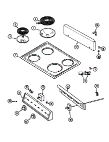 Top Assembly / Control Panel parts for Maytag Electric Range GEL1110AAH from AppliancePartsPros.com