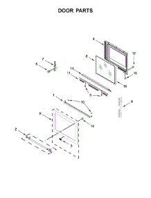 Door Parts parts for Maytag Electric Range MES8800FZ2 from AppliancePartsPros.com