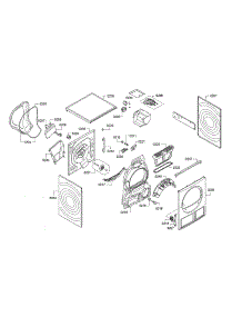 Cabinet parts for Bosch Dryer WTG865H2UC/01 from AppliancePartsPros.com