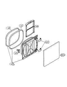 Door Assy parts for Bosch Dryer WTL5410UC/10 from AppliancePartsPros.com