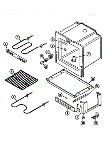 Oven / Base parts for Maytag Electric Range MER4820AAW from AppliancePartsPros.com