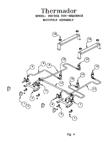 Manifold Assembly (Rdf30qb(Prior-9708)) (Rdf30qw(Prior-9708)) parts for Thermador Range RES30W / PRIOR-9708 from AppliancePartsPros.com