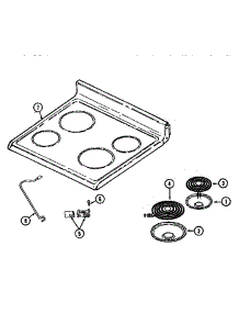 Top Assembly parts for Maytag Electric Range MER4820AAW from AppliancePartsPros.com